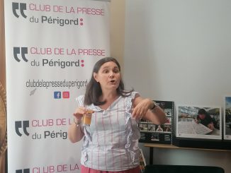 Isabelle Sarran présente les 40 ans du Club de la presse du Périgord